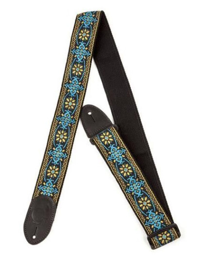 Gretsch G Brand Strap Blå/Oransje Svart Ends