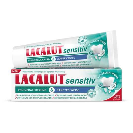 Lacalut Sensitive Tannkrem Remineralization & Gentle White 75 ml Lacalut Sensitive Tannkrem Remineralization & Gentle White 75 ml