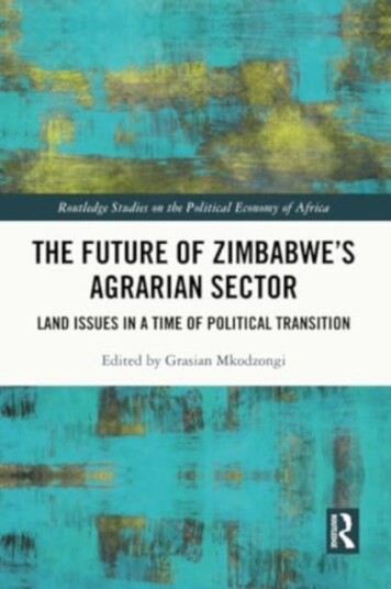 The Future of Zimbabwe¿s Agrarian Sector