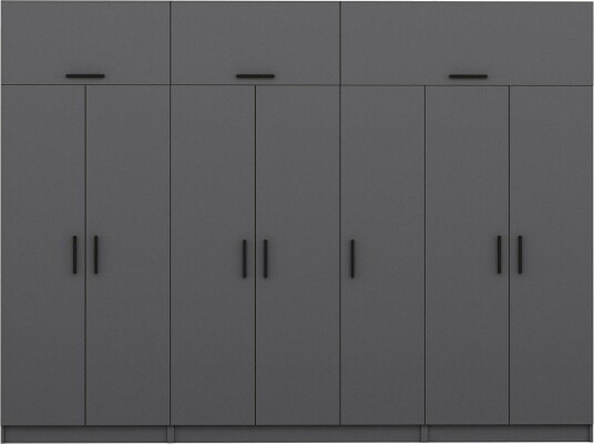 Fruitland Garderobe 315x235 cm - Antrasitt