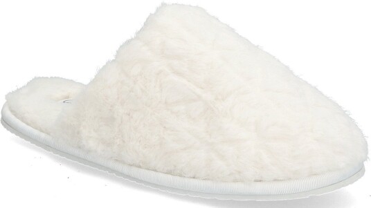 Calvin Klein Home Slipper Fur Aop   Cream   37 x 37