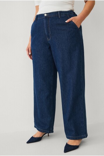 Ellos Plus collection   Jeans med brede bein   Blå
