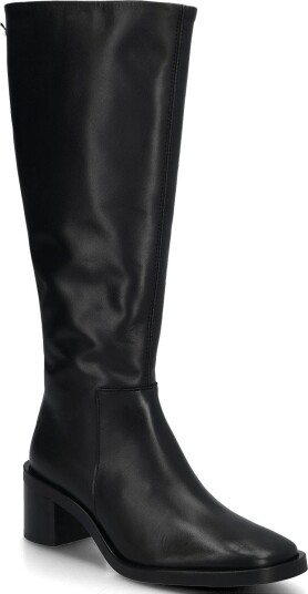 Calvin Klein Block Heel High Boot Zip Lth   TRIPLE BLACK   39 x 39
