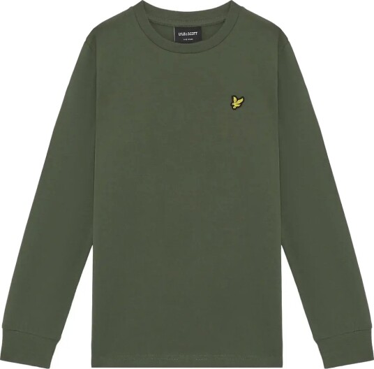 Lyle & Scott Plain Ls T Shirt Khaki green 170 176