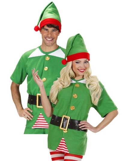 Santa"s Elf 3 Deler Kostyme Strl XL Santa"s Elf 3 Deler Kostyme Strl XL
