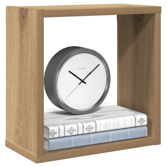  Vegghyller kube 2 stk artisan eik 30x15x30 cm konstruert tre 8721158439321