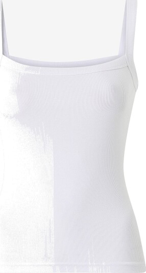 Gina Tricot   Singlet Tight Fit Rib Singlet   Hvit