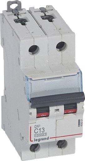 Legrand DX3 MCB automatsikring C13 2P 2M 10/16kA