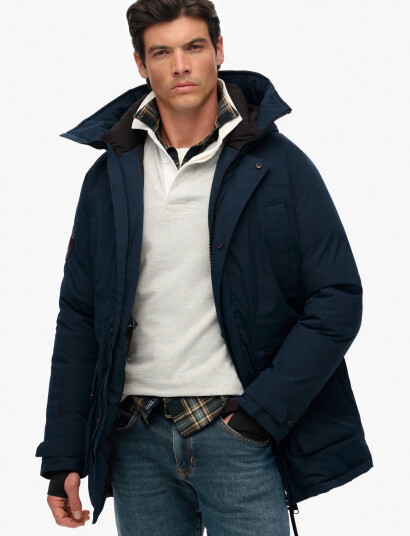 Superdry City Padded Parka Jacket - Navy - XXL Superdry City Padded Parka Jacket - Navy - XXL