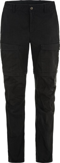 Fjellreven Women"s Abisko Hybrid Trail Trousers Zip Off Black 36/Short