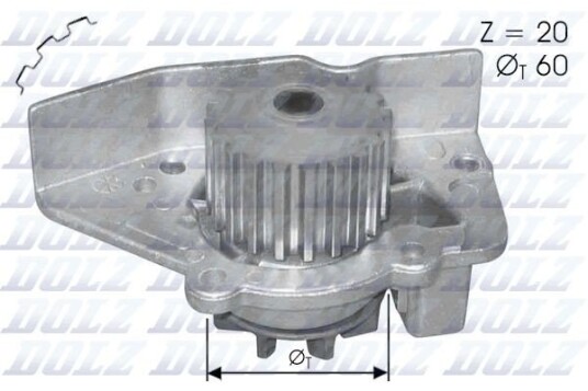 DOLZ N406 Vannpumpe
