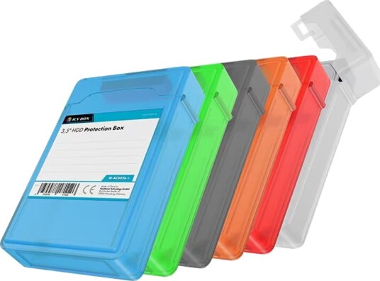 ICY BOX Vernebokssett for 3,5" Harddisk - Plast, Støvresistent, Sjokkresistent - Flerfarget