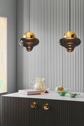 Other Brand Nutty taklampe - Brun/Messing