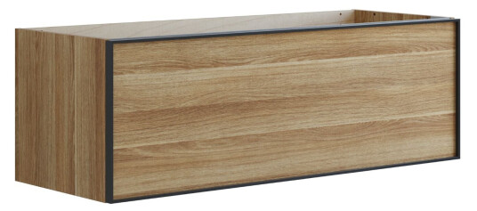 Dansani Inzo Alu ramme Svart Servantskap 1 Skuff B60 120xh40xd44cm Varm eik / 120cm Dobbel Dansani Inzo Alu ramme Svart Servantskap 1 Skuff B60 120xh40xd44cm Varm eik / 120cm Dobbel