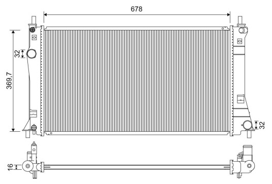 Radiator VALEO 701263