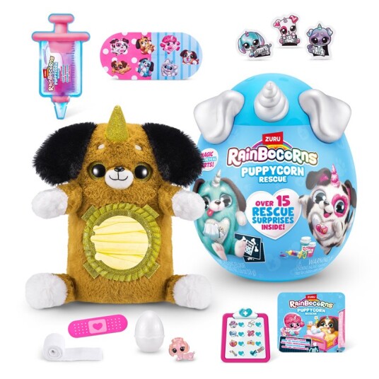 RainBoCorns Zuru Plysjbamse Puppycorn Rescue