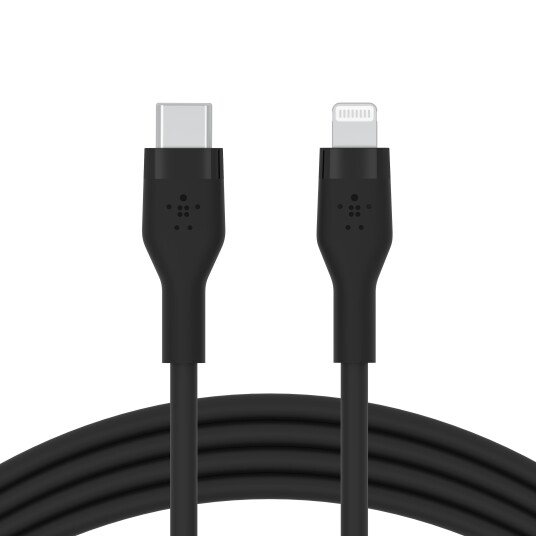Belkin 1m USB C til Lightning Silikon Ladekabel Svart
