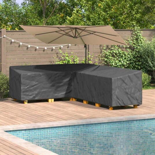 VidaXL Hagemøbeltrekk 210D Svart 286 x 222 x 80 cm - Moderne Beskyttelse