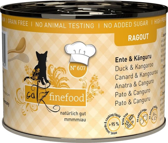 Catz Finefood Våtfôr Ragout Kenguru Og And 24 X 190 G