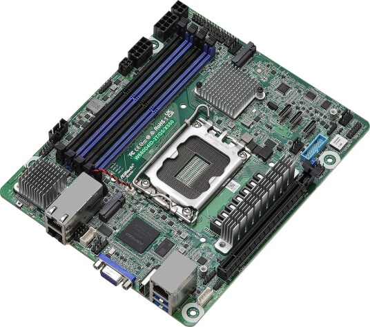 ASRock Motherboard Intel W680 LGA W680D4ID-2T/G5/X550