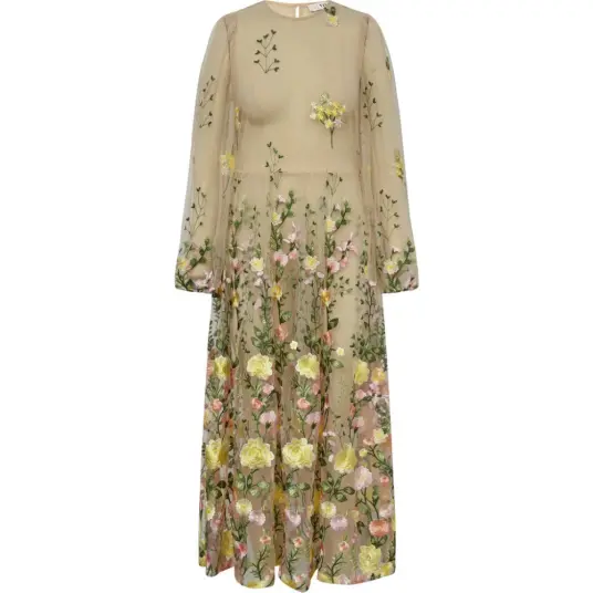 A-View Fuschia Dress - Beige - 34