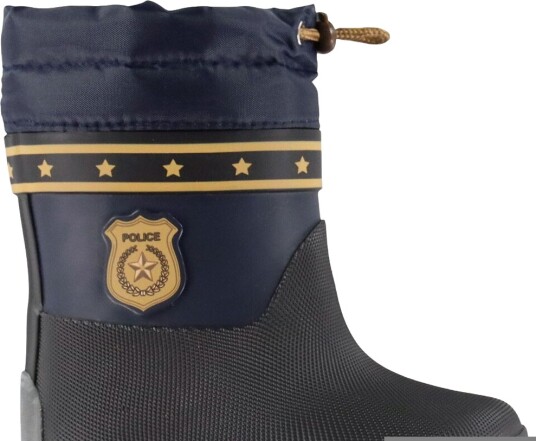 Mikk line Termostøvler Barfot Police Blue Nights Mikk line 28 Gummistøvler Marineblå Svart