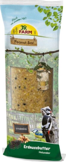 Jr Farm Peanut Bar Uten Skall Peanøttsmør Og Hyllebær 350 G