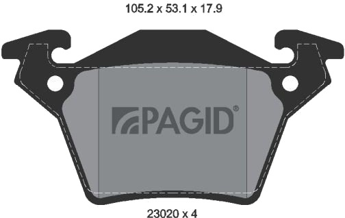 PAGID T1169N Bremseklosser