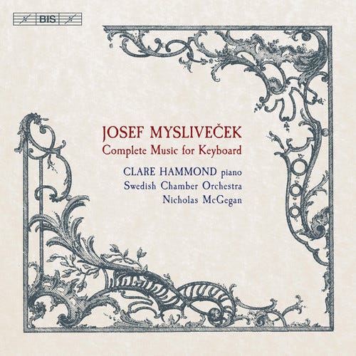 Myslivecek Hammond Swedish Chamber Orch Complete Music For Keyboard CD Myslivecek Hammond Swedish Chamber Orch Complete Music For Keyboard CD