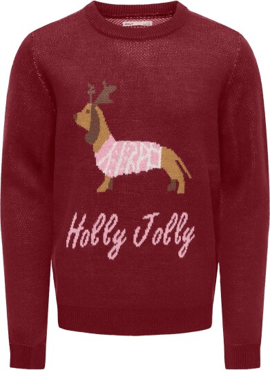 Kids Only Kogfala Xmas Ls O Neck Knt CABERNET 122 128