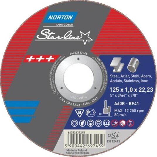 Norton Abrasives 66252837247 Mellomleggsskive, vinkelsliper Norton Abrasives 66252837247 Mellomleggsskive, vinkelsliper