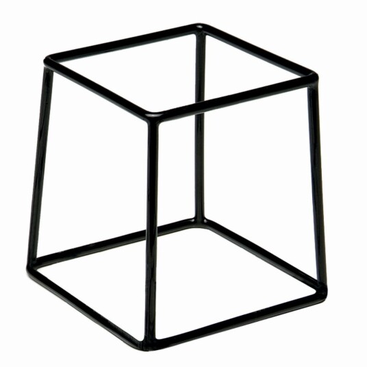 APS Buffetstativ Multi firkantet; 18x18x18 cm (LxBxH); Svart; Kvadratisk