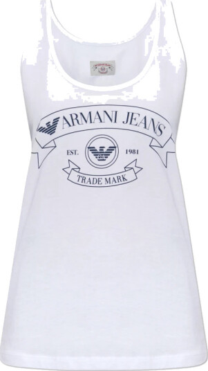 Emporio Armani Dame Topper Hvit XS,