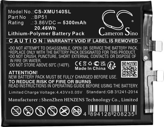 Batteri til Xiaomi 14 Ultra etc