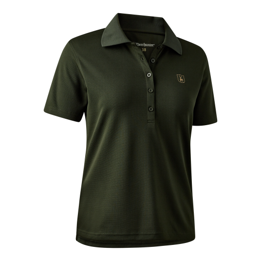 Deerhunter Dame Climate Poloskjorte med 37.5® Technology Dame Forest Ember 42