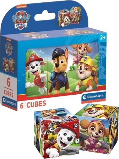 Clementoni Paw Patrol puslekuber 6 stk