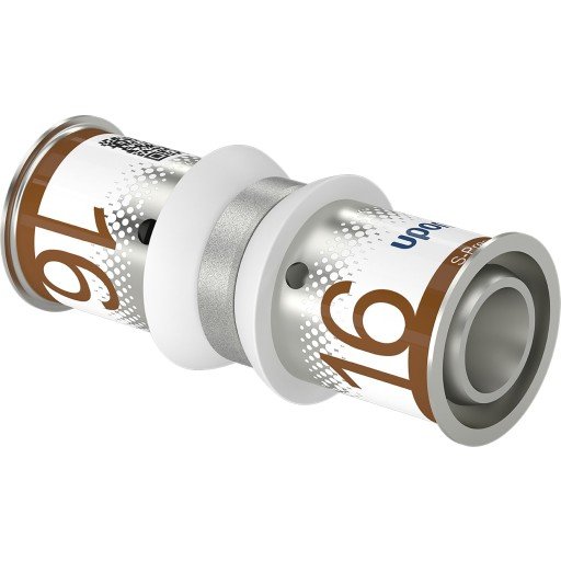 Uponor S Press Plus Rette Skjøtekobling 16x16 mm for Gulvvarme og Vannsystemer Uponor S Press Plus Rette Skjøtekobling 16x16 mm for Gulvvarme og Vannsystemer