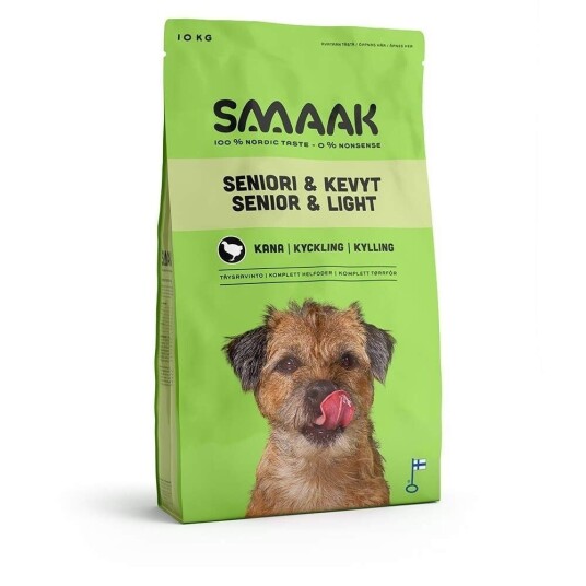 Smaak Dog Senior & Light Kylling (10 kg)