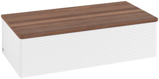 Villeroy & Boch Villeroy & Boch Antao Sideskap 100x50x26,8 cm m/lys Hvit Matt/Valnøtt