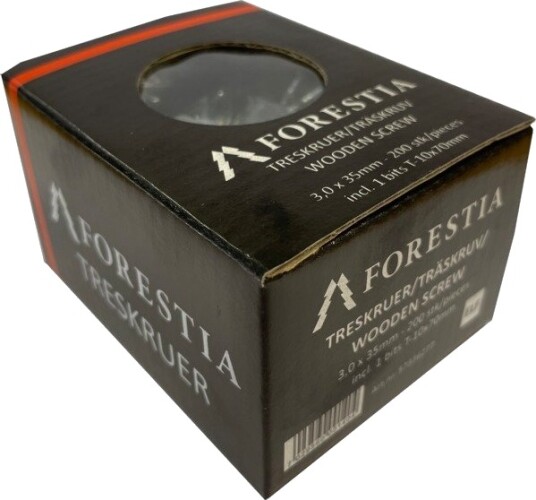 Forestia 3,0x35mm Skruer til Montering av Vegg og Tak - 200 stk med Bitz
