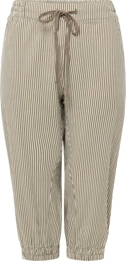 Kaffe Curve Kcnana Striped Capri Pants Brown 46