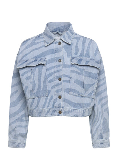 Dante6 Dante6 Spring Printed Denim Jacket Blue 36 Dante6 Dante6 Spring Printed Denim Jacket Blue 36