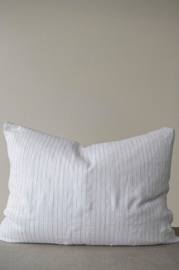 Mimou Putetrekk Stripe No .2 70x90 cm 100% hamp Hvit