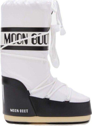 Moon Boot Unisex Icon Nylon Black/white 42/44, Black/white Moon Boot Unisex Icon Nylon Black/white 42/44, Black/white