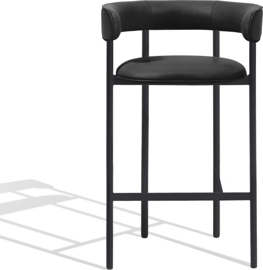 Møbel Copenhagen Font Barstol med Armlene 75 cm Dunes Antrasitte/Svart Understell