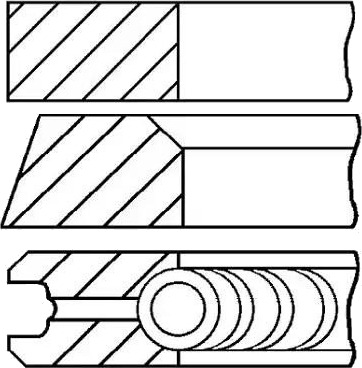 Stempelringsett GOETZE ENGINE 08-743600-00