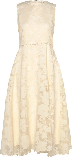 Malina | Elin Round Neck Lace Midi Dress | 42