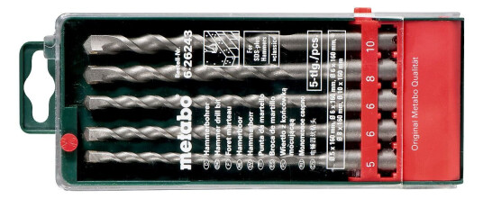 Metabo SDS-plus Classic Borsett 5 deler, 5-10 mm, 160 mm