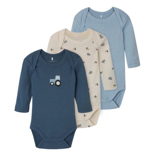 Name It Langermet body 3-pakning Jet Stream Name It Langermet body 3-pakning Jet Stream