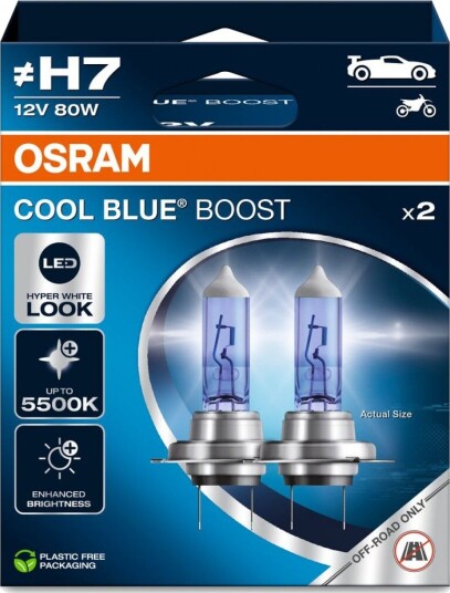 OSRAM Pære Cool Blue Boost H7 12V / 80W - X2
